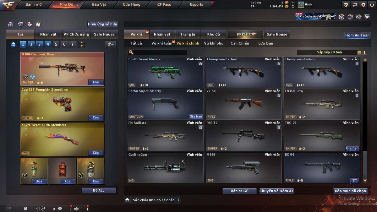 shop acc cf uy tin gia re